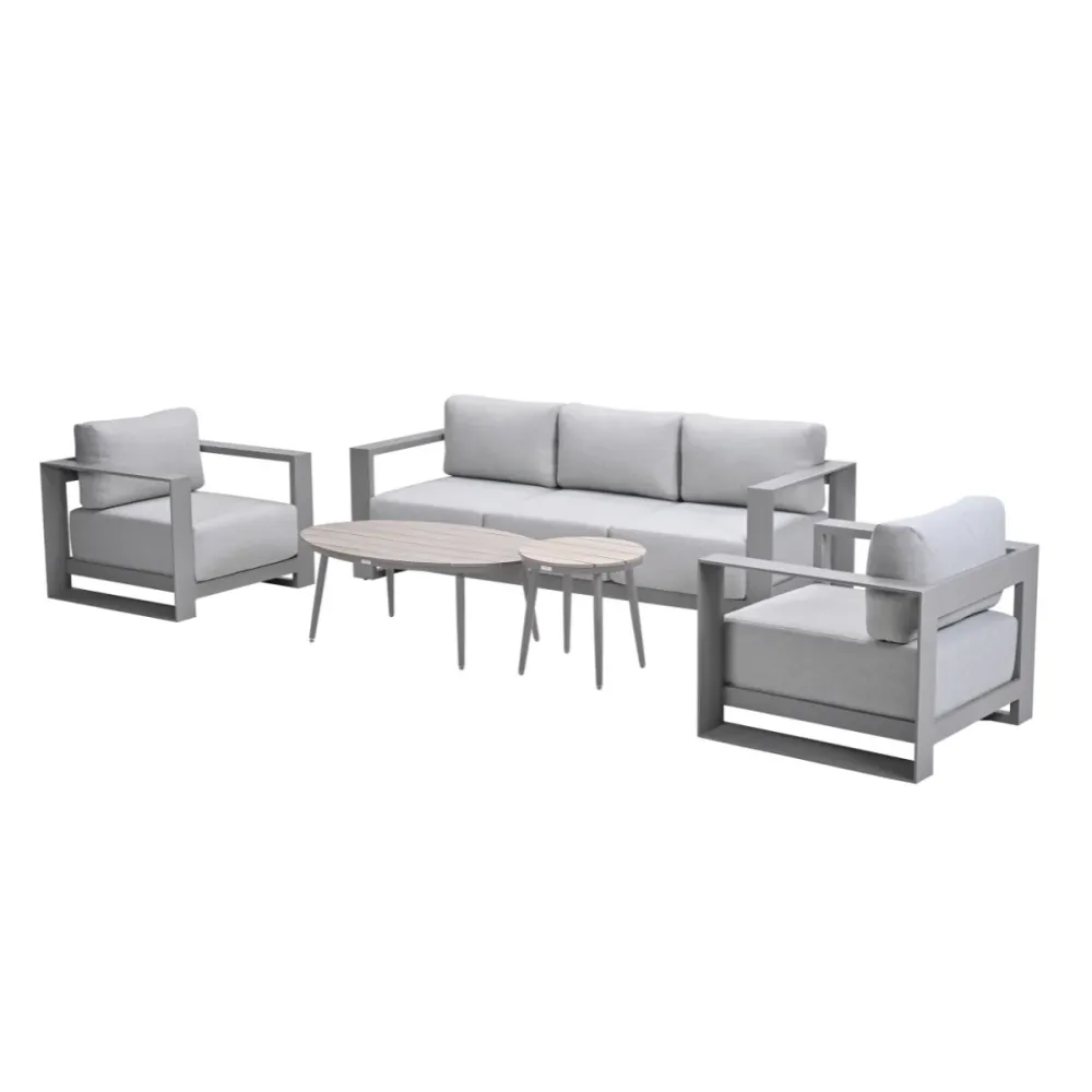 Garden Impressions loungeset Malakka - Lucas valley sand - 5-delig