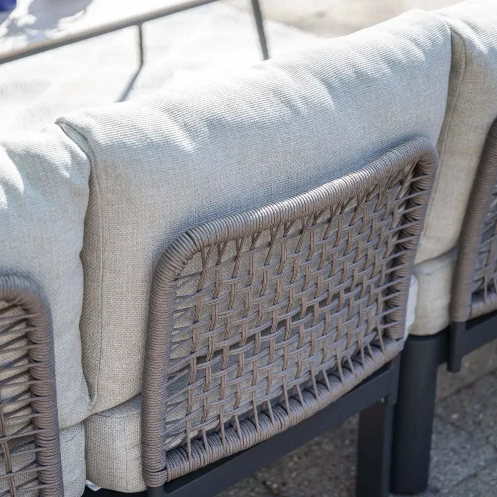 Garden Impressions Loungeset Milan 4-delig - donker grijs