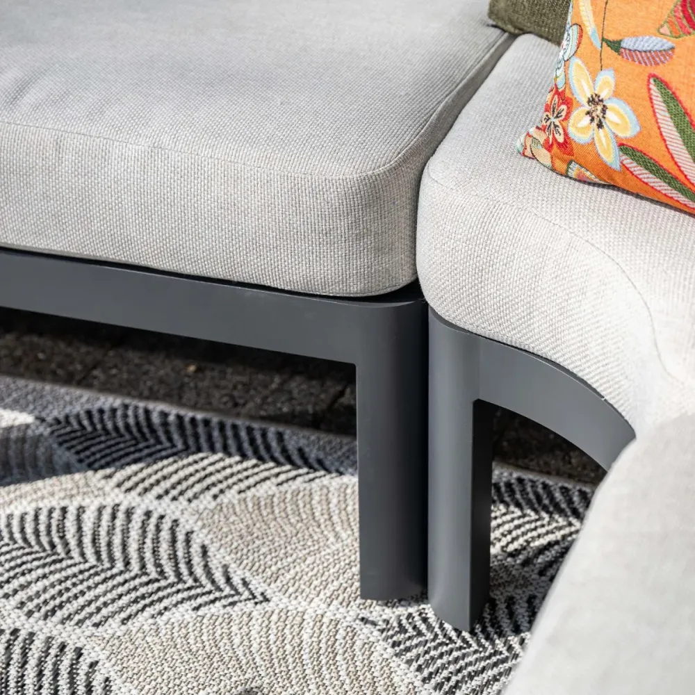 Garden Impressions Loungeset Milan 4-delig - donker grijs