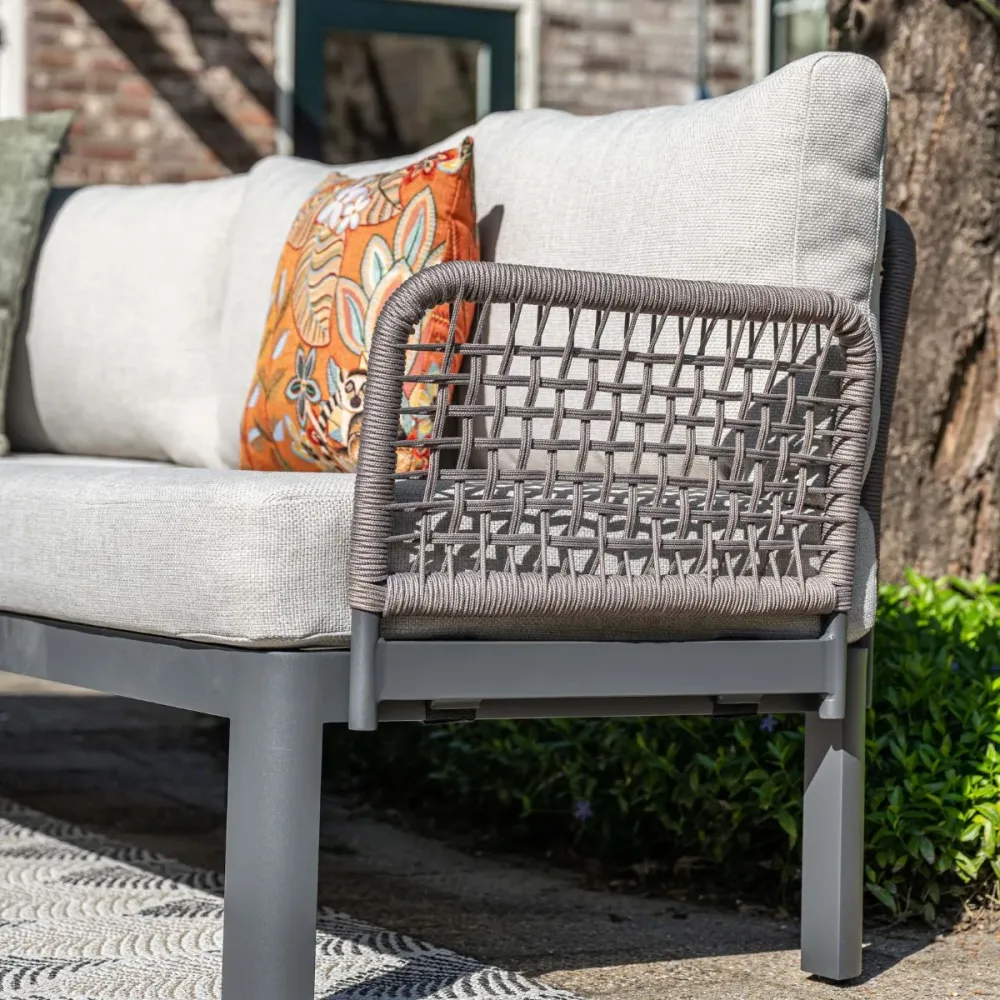 Garden Impressions Loungeset Milan 4-delig - donker grijs