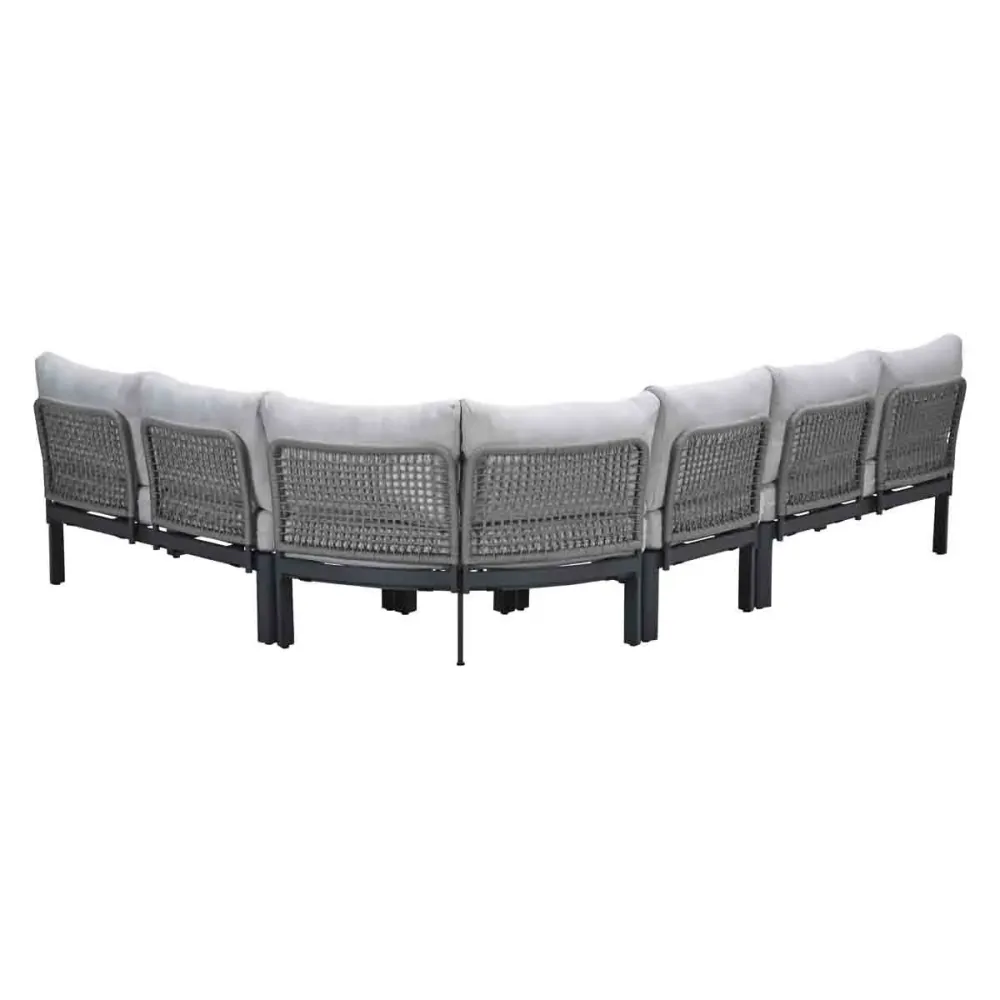 Garden Impressions Loungeset Milan 4-delig - donker grijs