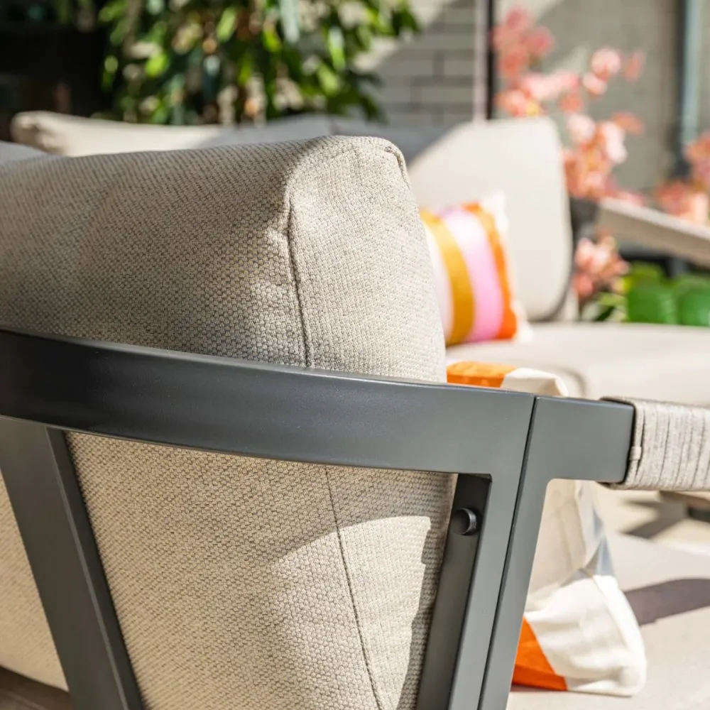 Garden Impressions Loungeset Milou 4-delig - donker grijs