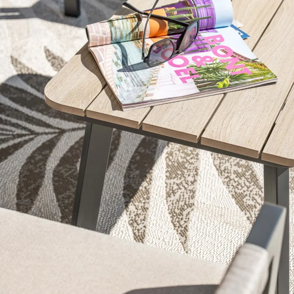 Garden Impressions Loungeset Milou 4-delig - donker grijs