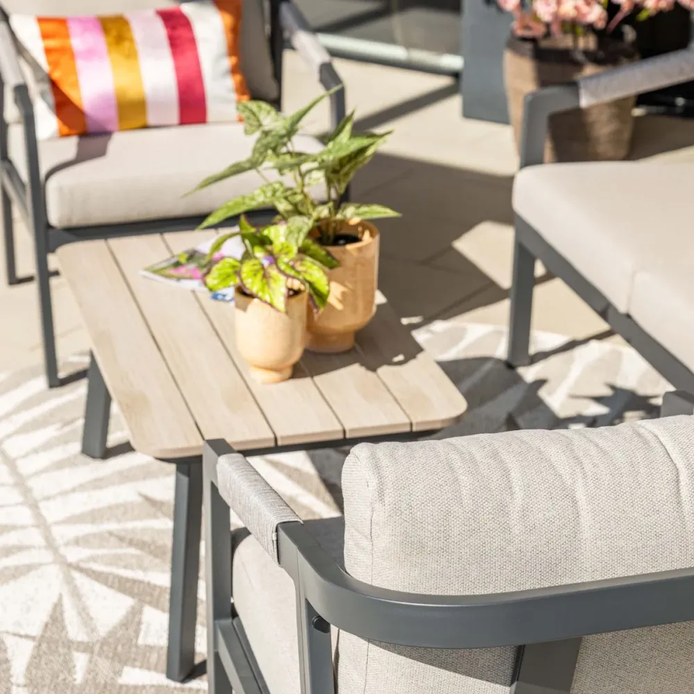 Garden Impressions Loungeset Milou 4-delig - donker grijs