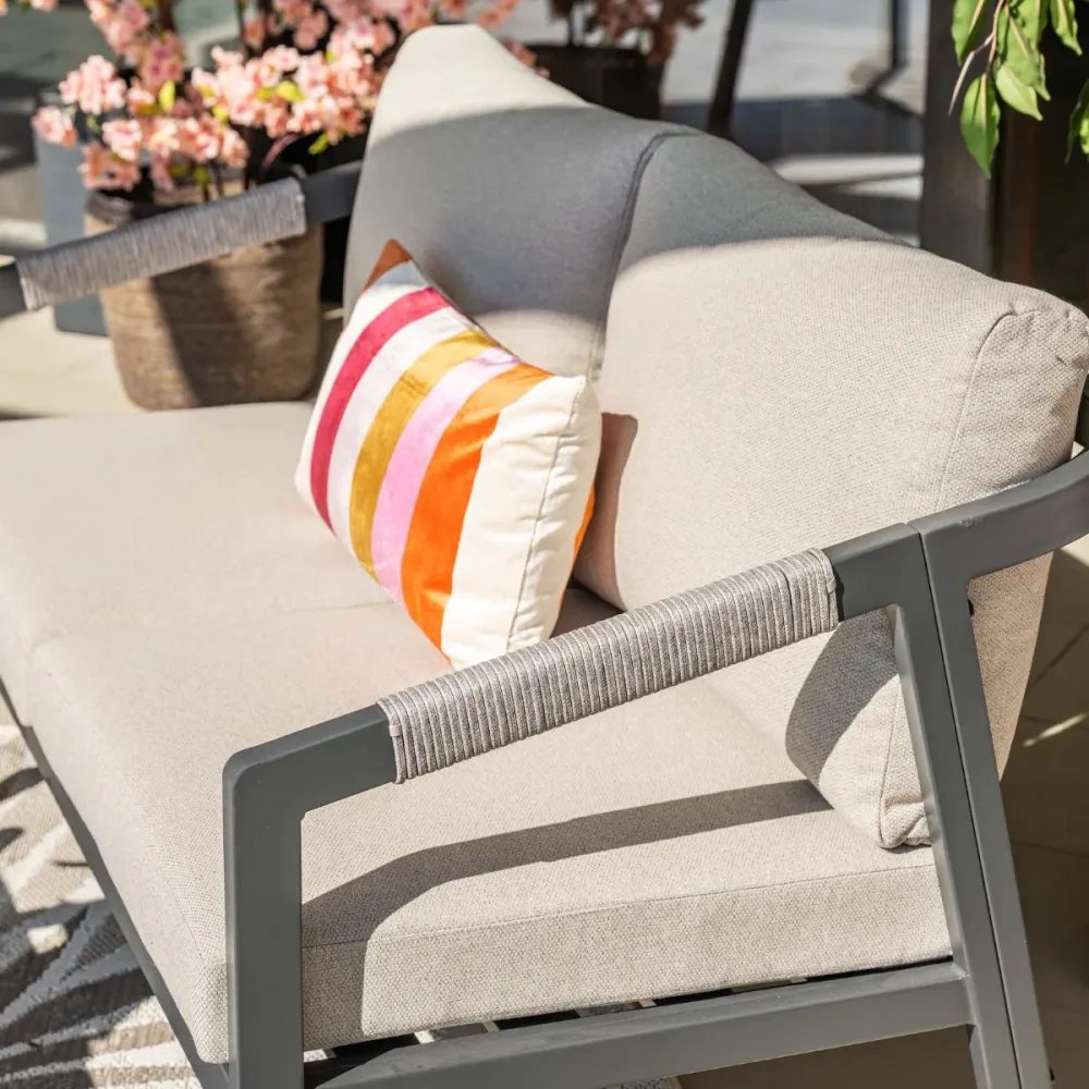 Garden Impressions Loungeset Milou 4-delig - donker grijs
