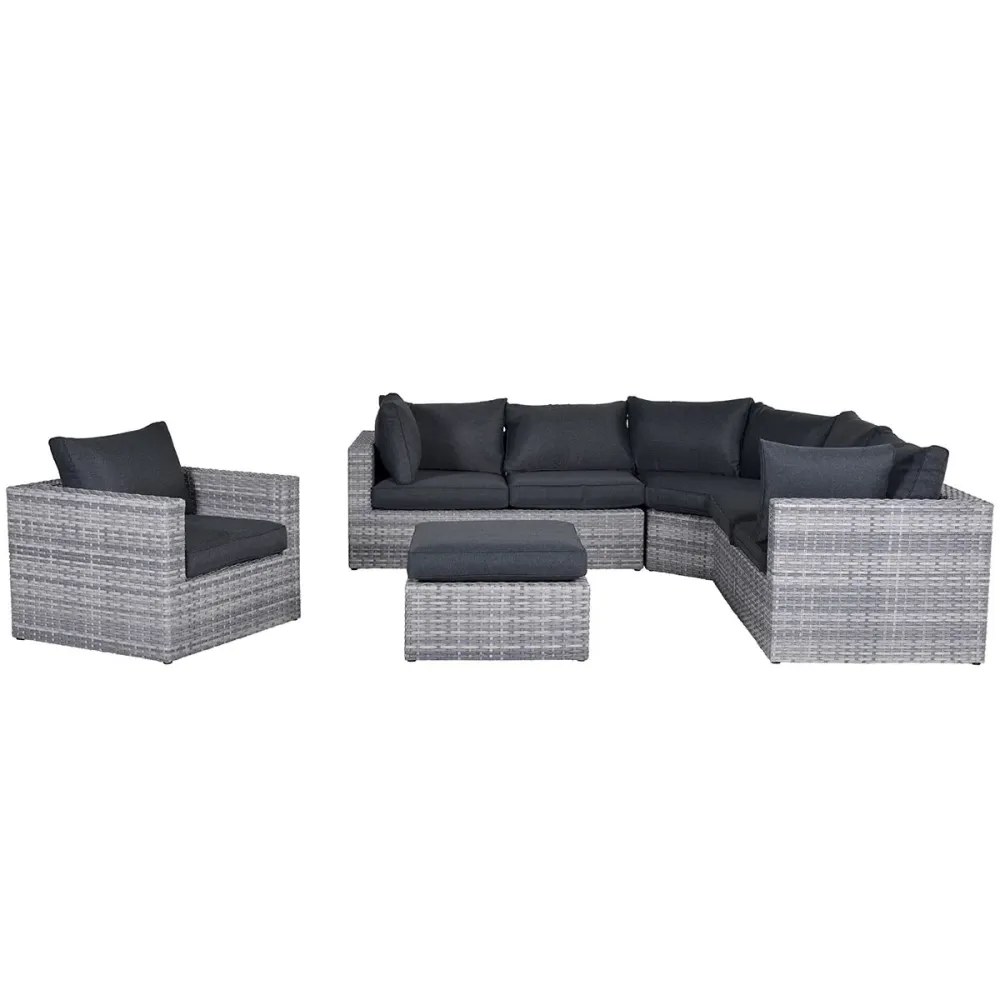 Garden Impressions loungestoel Carlo licht grijs