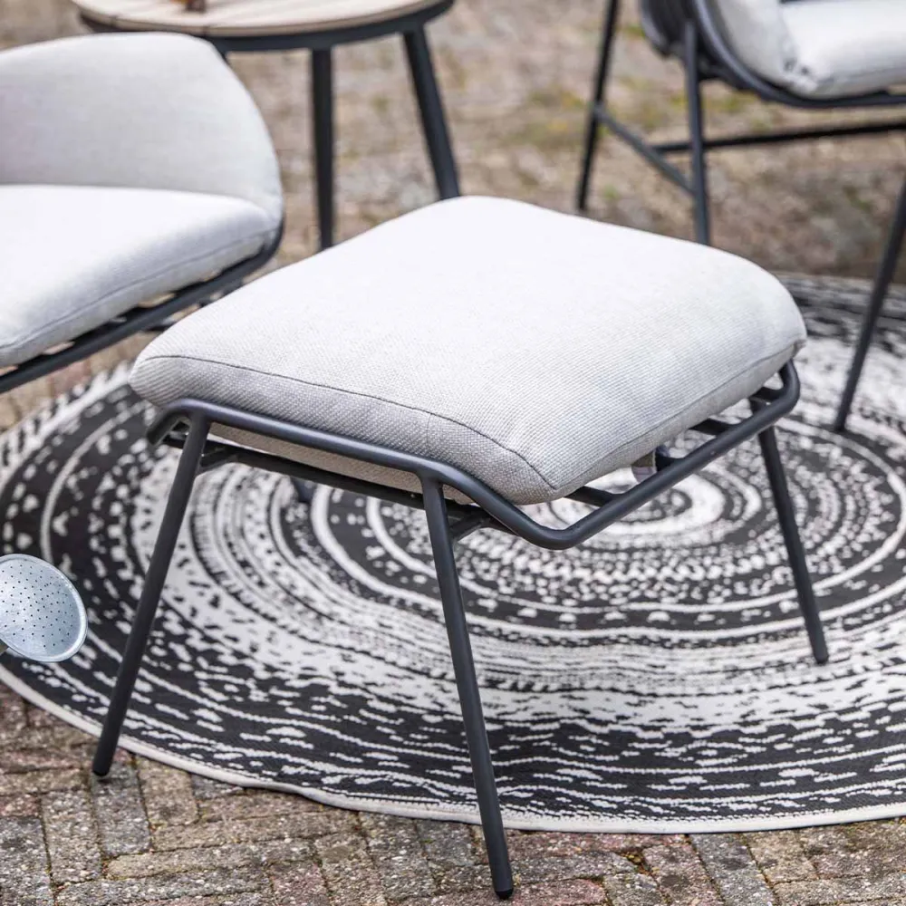 Garden Impressions Loungestoelen Fresno donker grijs