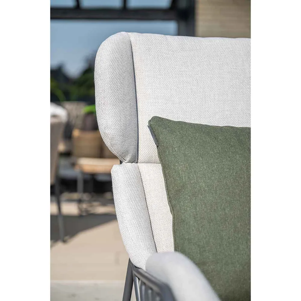 Garden Impressions loungestoelen Fresno - Mati donker grijs - 3-delig