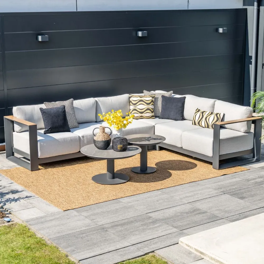 Garden Impressions Loungetafel Liam Ø60xH45 cm - donker grijs