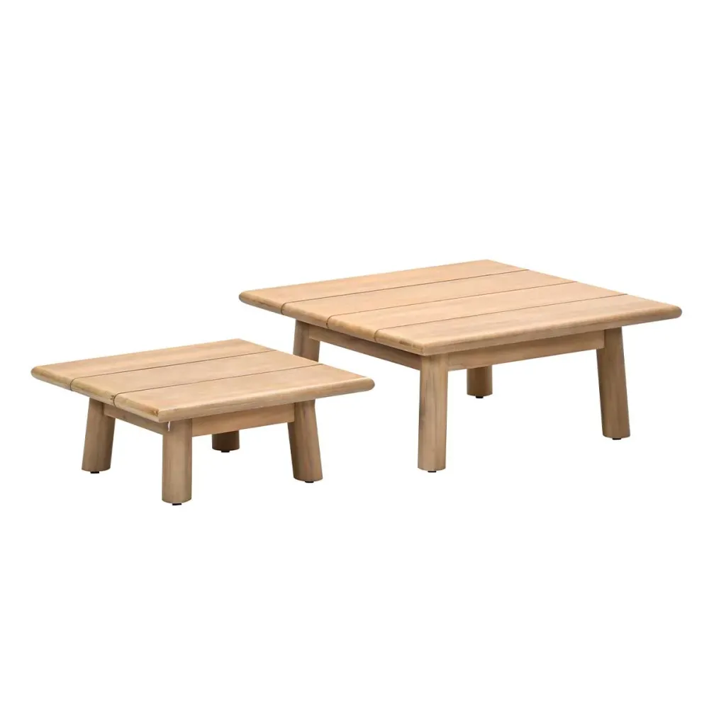 Garden Impressions loungetafel San Namut bruin - acacia - set van 2