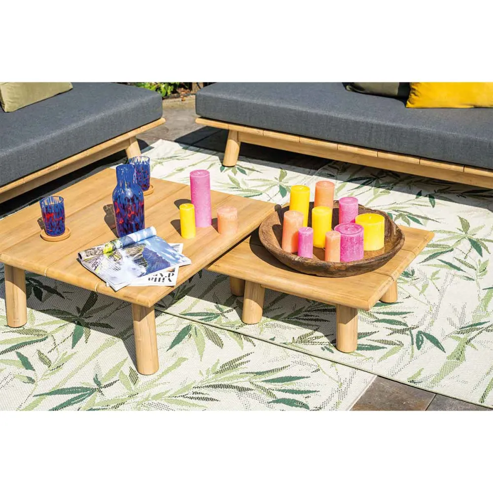 Garden Impressions loungetafel San Namut bruin - acacia - set van 2