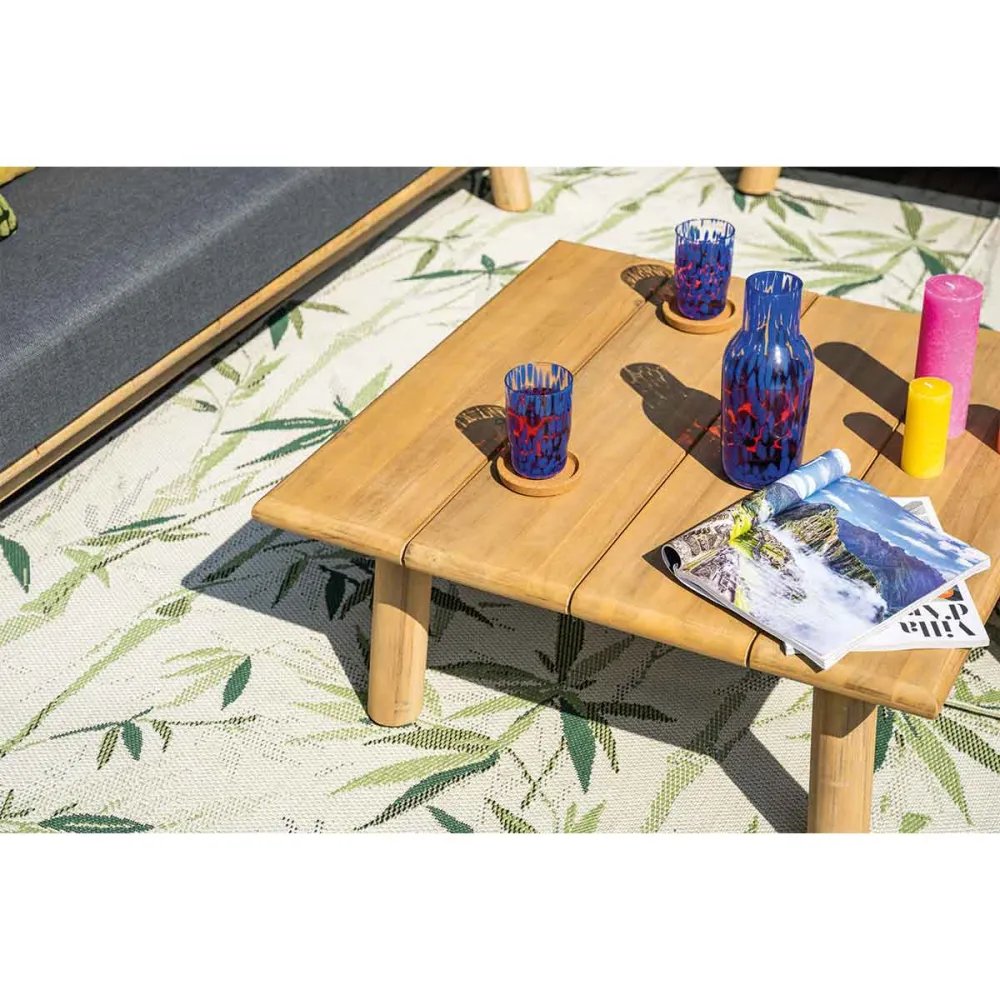 Garden Impressions loungetafel San Namut bruin - acacia - set van 2