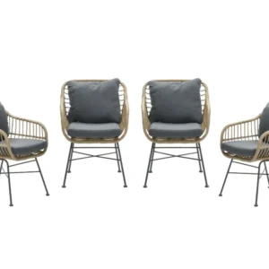 Garden Impressions Margriet tuinstoelen set van 4 natural