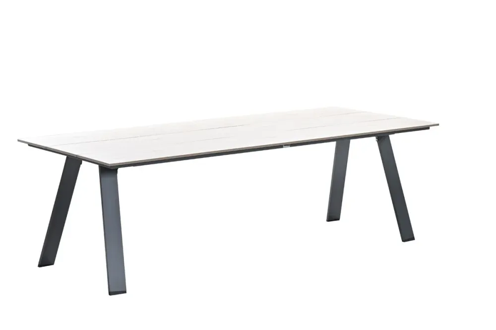 Garden Impressions Nevada dining tuintafel - 240 cm - light teak Vironwood