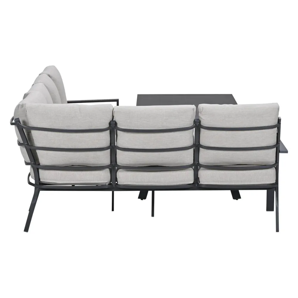 Garden Impressions Senja lounge dining set 3-delig links - sandstone