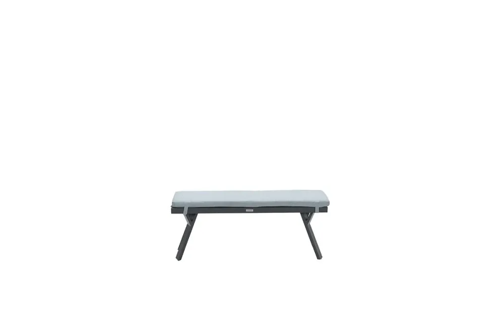 Garden Impressions Sergio bank 110x40xH45 carbon black/ mint grey