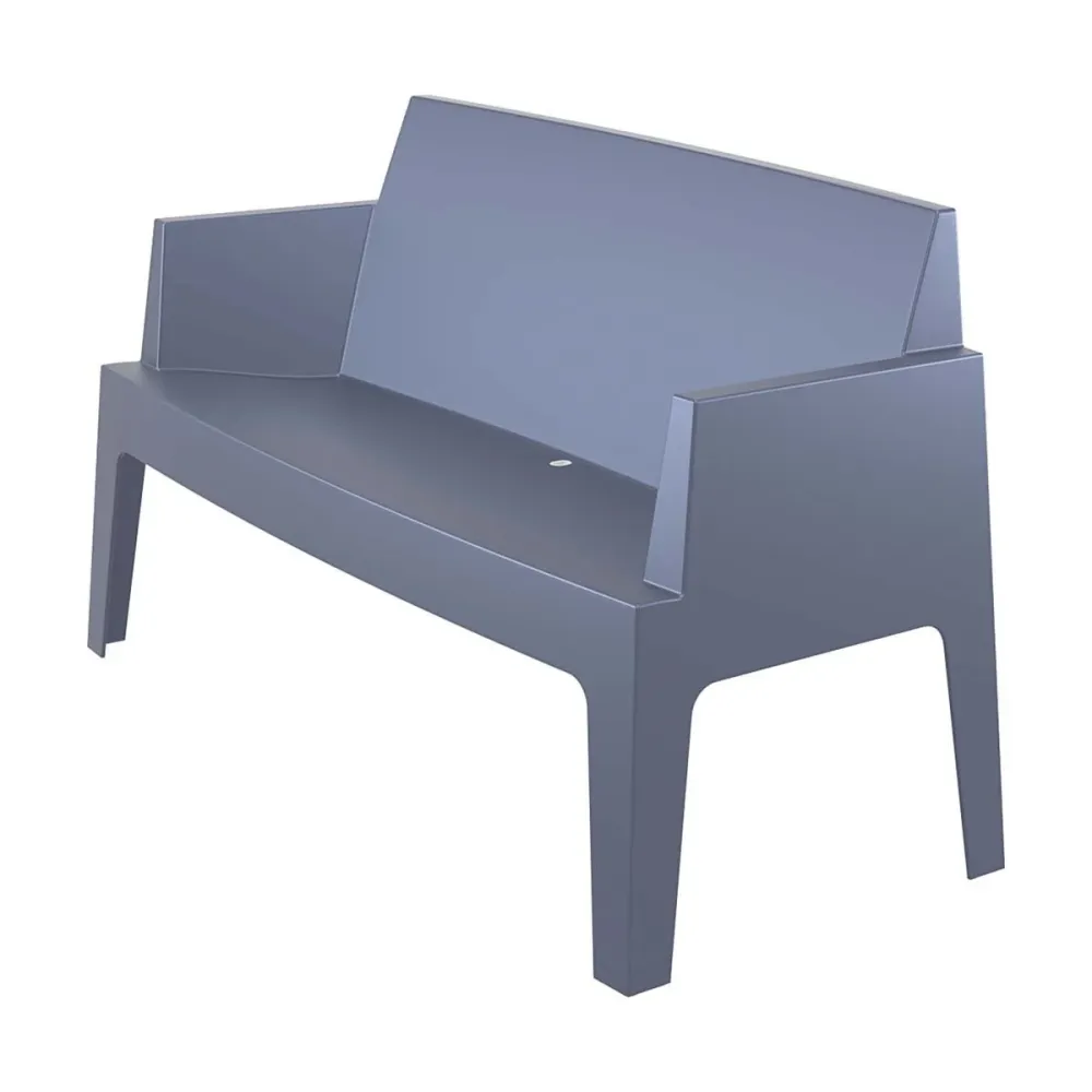 Garden Impressions tuinbank Box antraciet - L138 cm