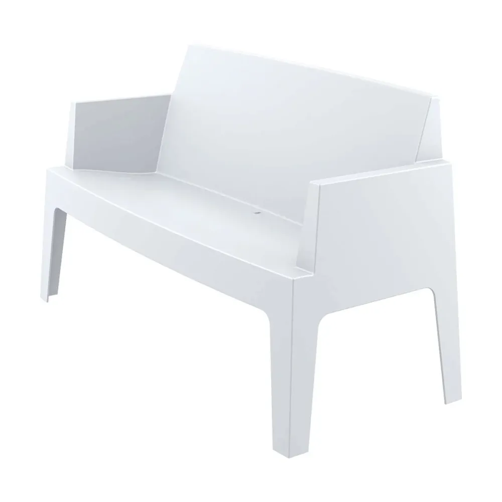 Garden Impressions tuinbank Box wit - L138 cm