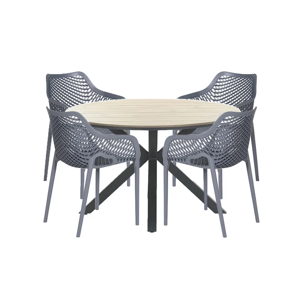 Garden Impressions tuinset Air XL - Tulli light teak look - 5-delig