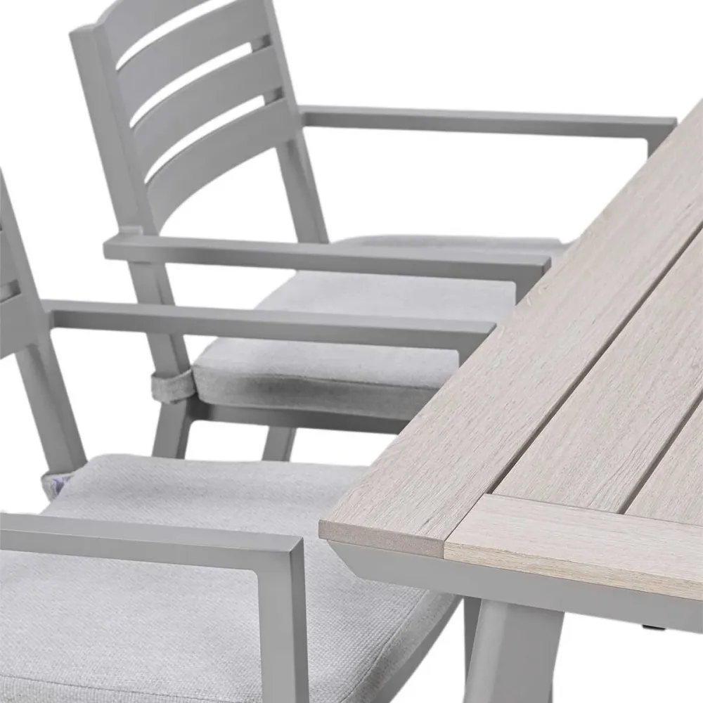 Garden Impressions Tuinset Amarillo 5-delig - Penedo tuintafel 160x90 taupe
