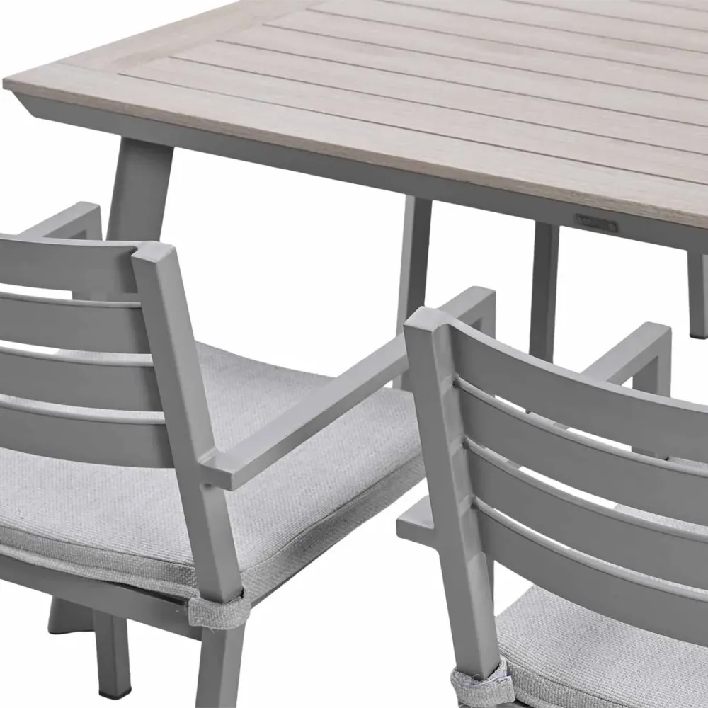 Garden Impressions Tuinset Amarillo 5-delig - Penedo tuintafel 160x90 taupe