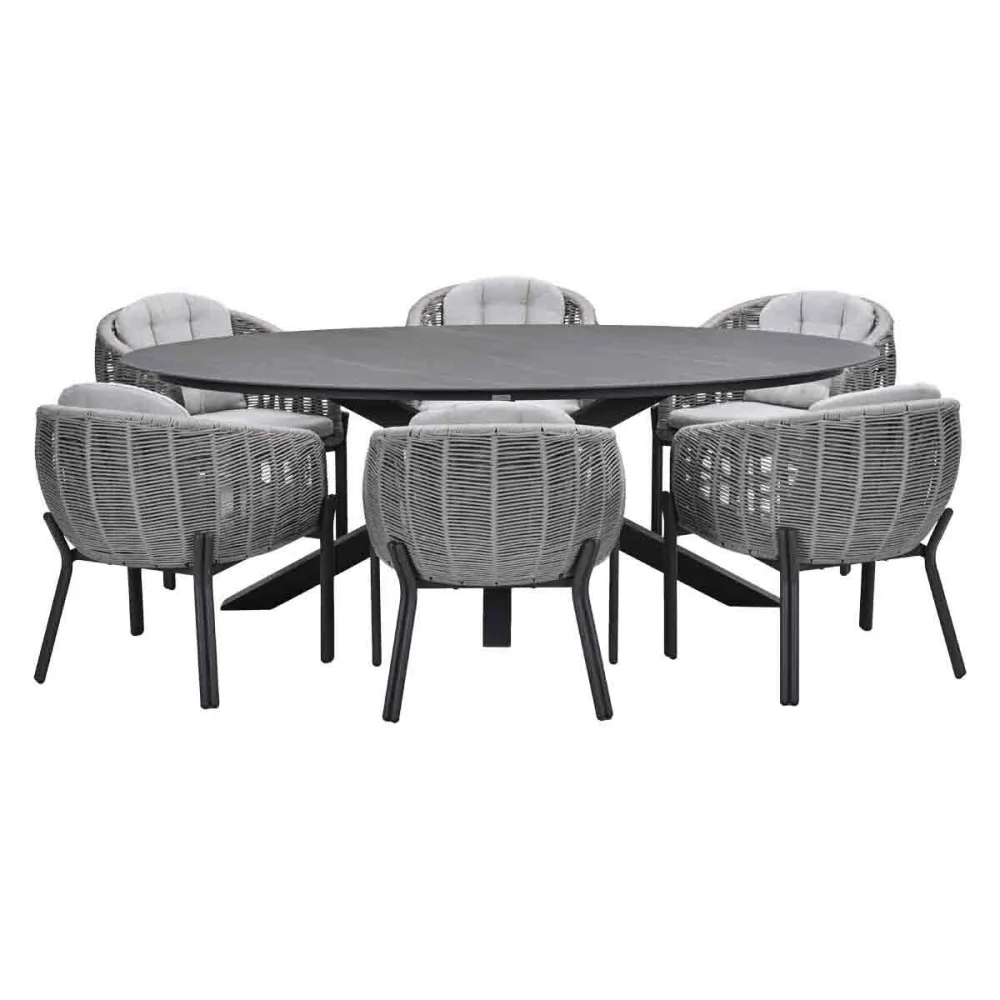 Garden Impressions tuinset Padula - Scot - Napoli grey - 230x115 - 7-delig