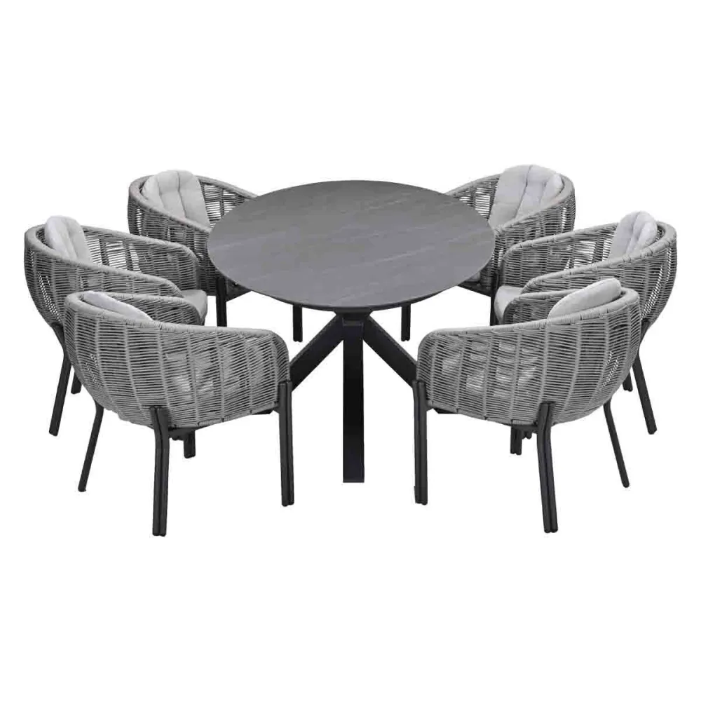 Garden Impressions tuinset Padula - Scot - Napoli grey - 230x115 - 7-delig