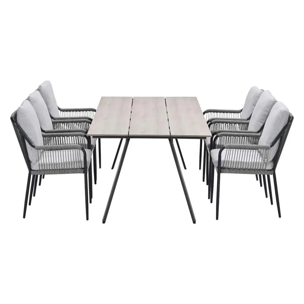 Garden Impressions tuinset Stevie - Braga - taupe - 220x100 cm - 7-delig