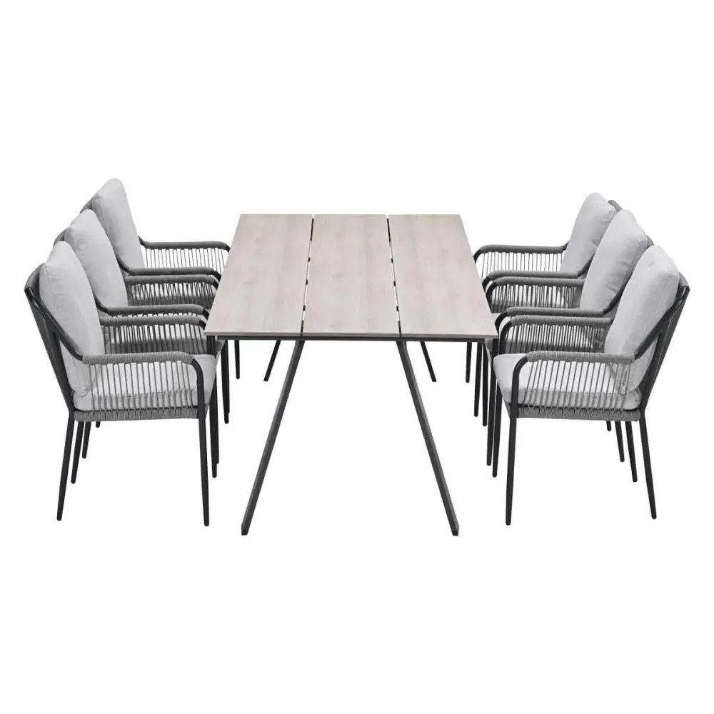 Garden Impressions tuinset Stevie - Braga - taupe - 220x100 cm - 7-delig