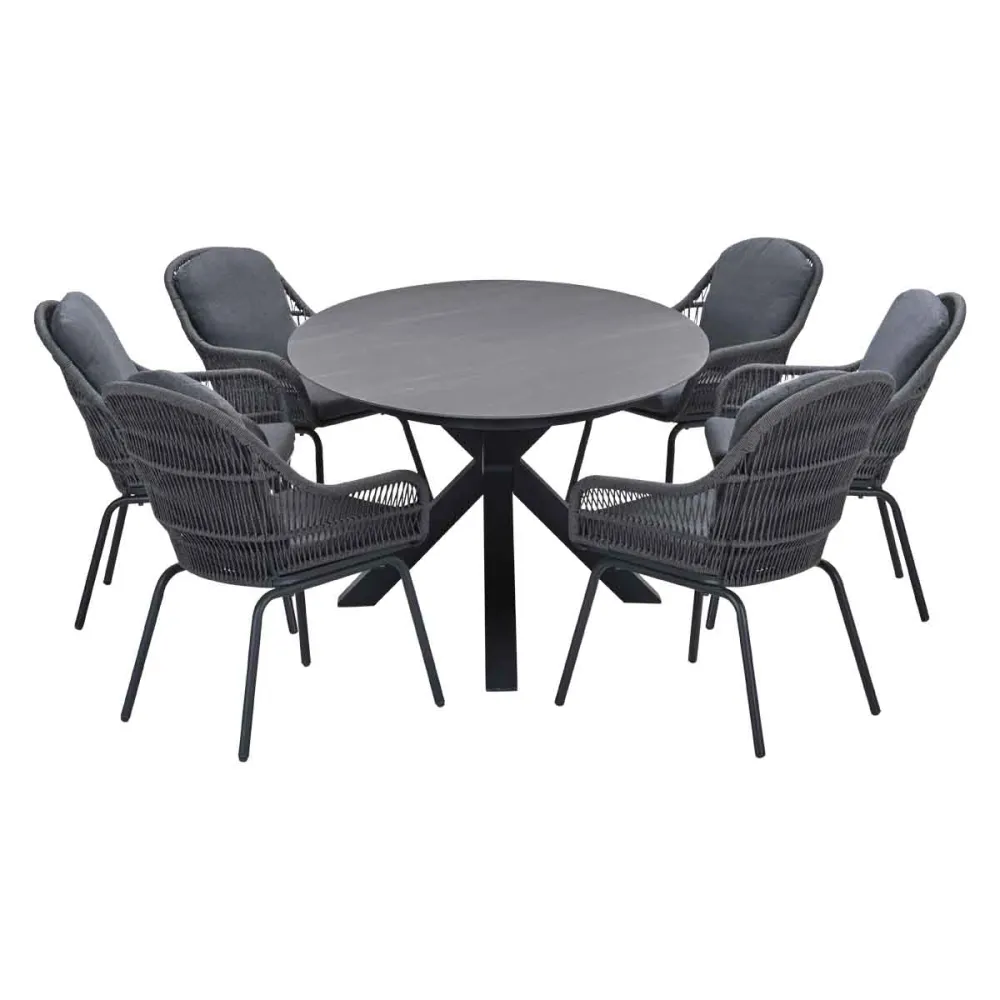 Garden Impressions tuinset Yima - Scot - Napoli grey - 230x115 cm - 7-delig