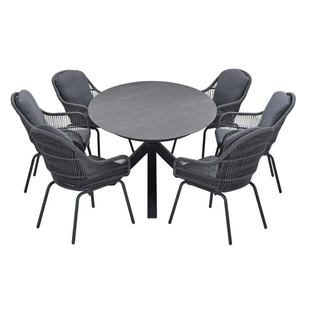 Garden Impressions tuinset Yima - Scot - Napoli grey - 230x115 cm - 7-delig