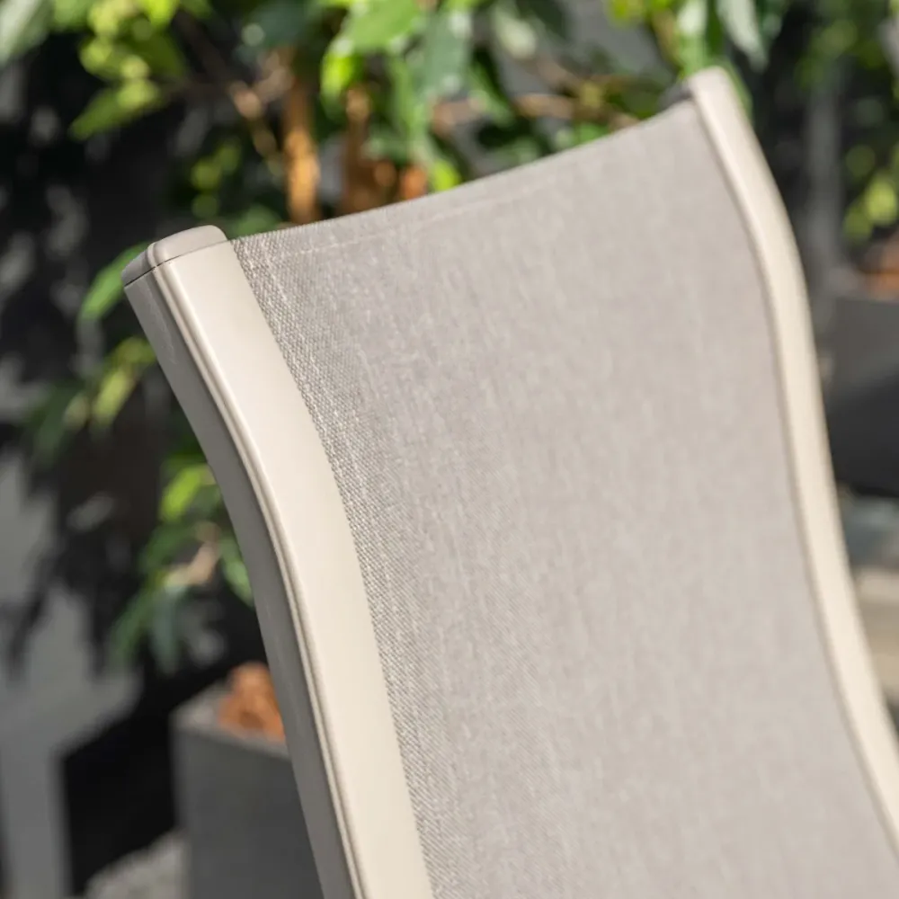 Garden Impressions Tuinstoel Hilly stapelbaar taupe - 2 stuks