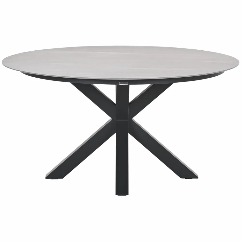 Garden Impressions tuintafel Duuk Napoli sand - Ø150 cm