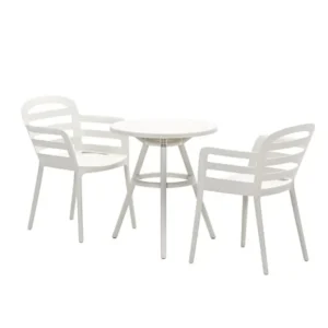 Garden Impressions tuintafel Faria zand kleurig - Ø60 cm