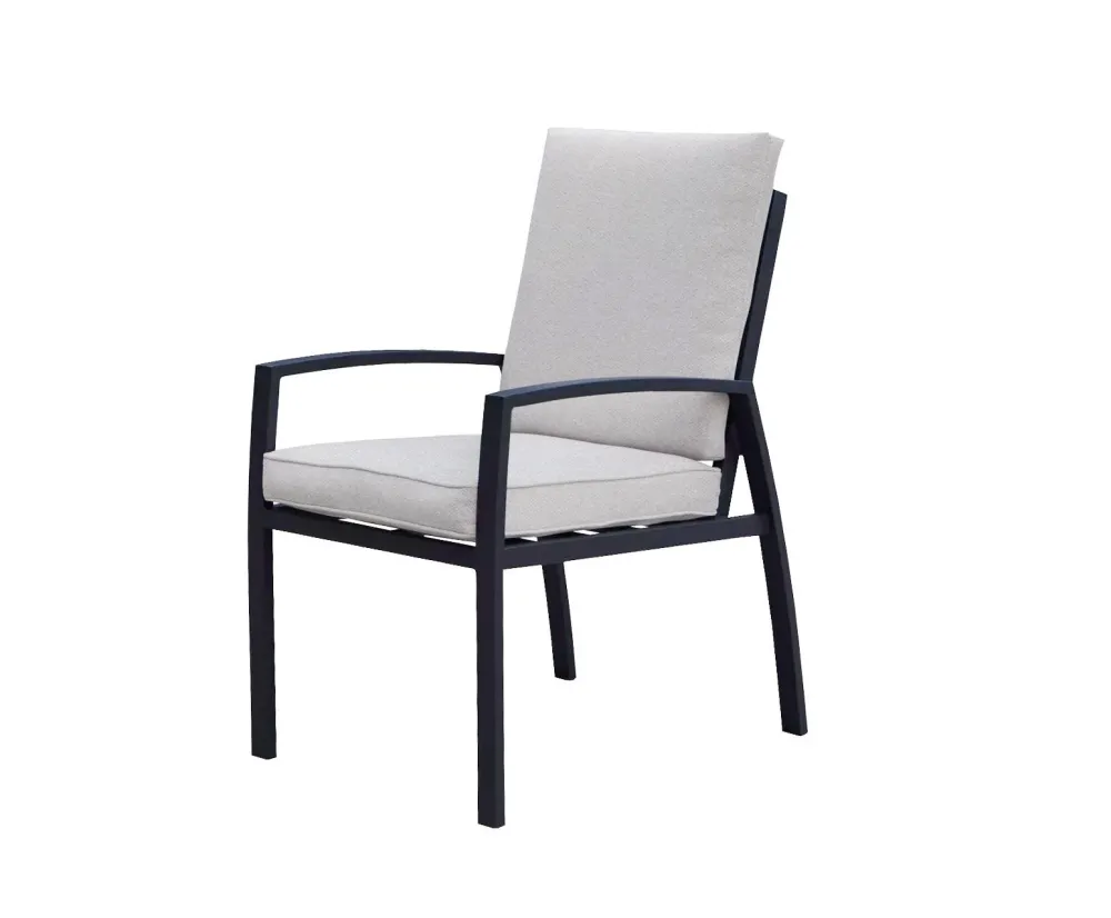 Garden Impressions Vasano dining fauteuil - carbon black - desert sand