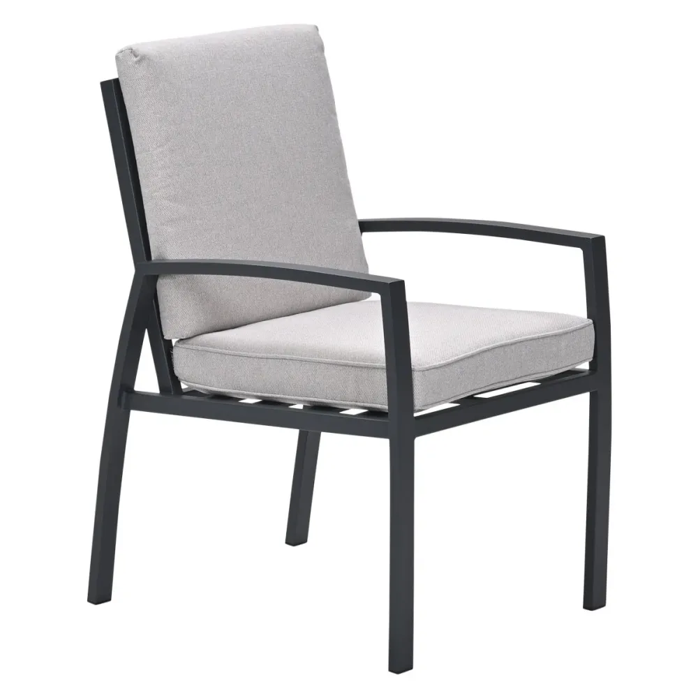 Garden Impressions Vasano dining fauteuil - carbon black - desert sand