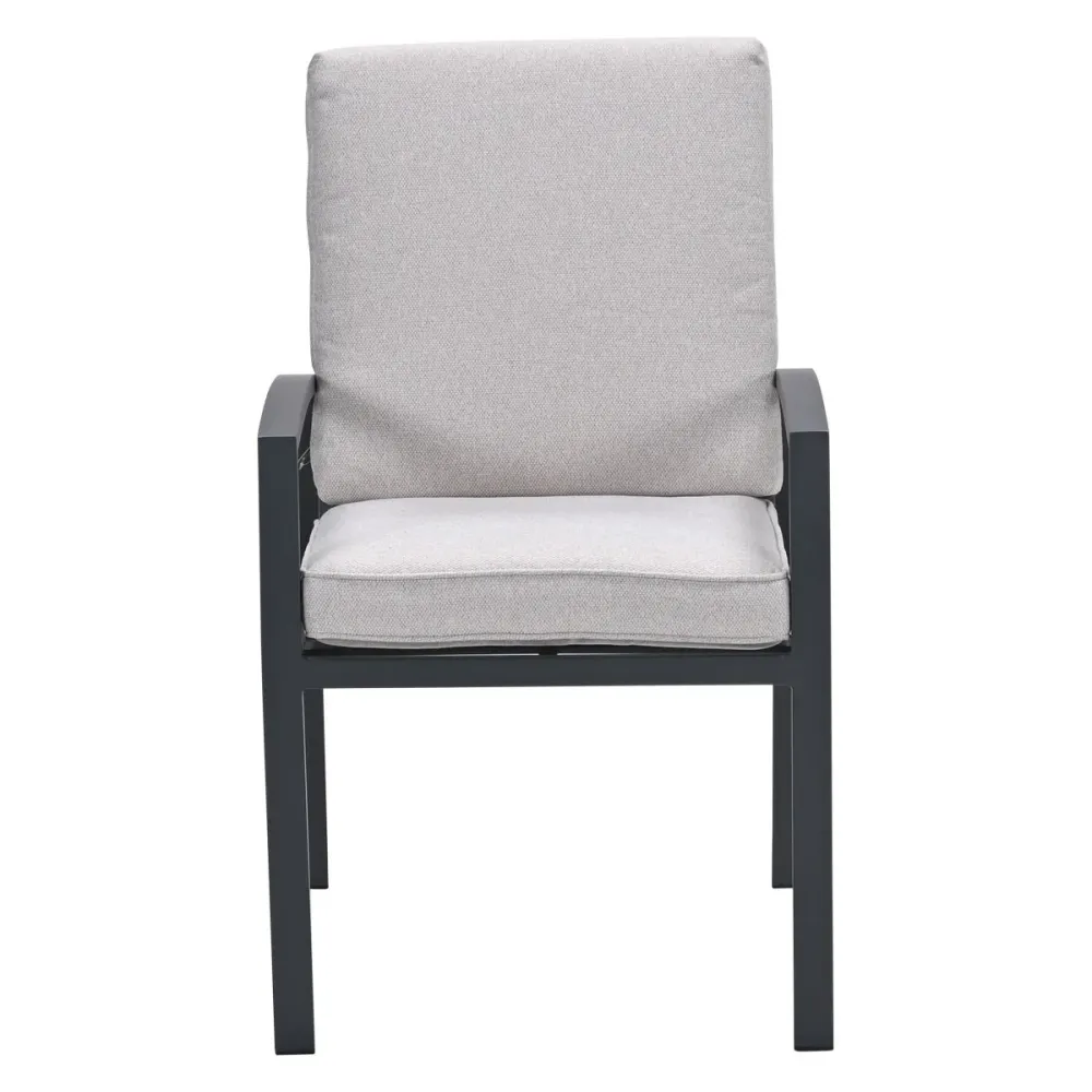 Garden Impressions Vasano dining fauteuil - carbon black - desert sand