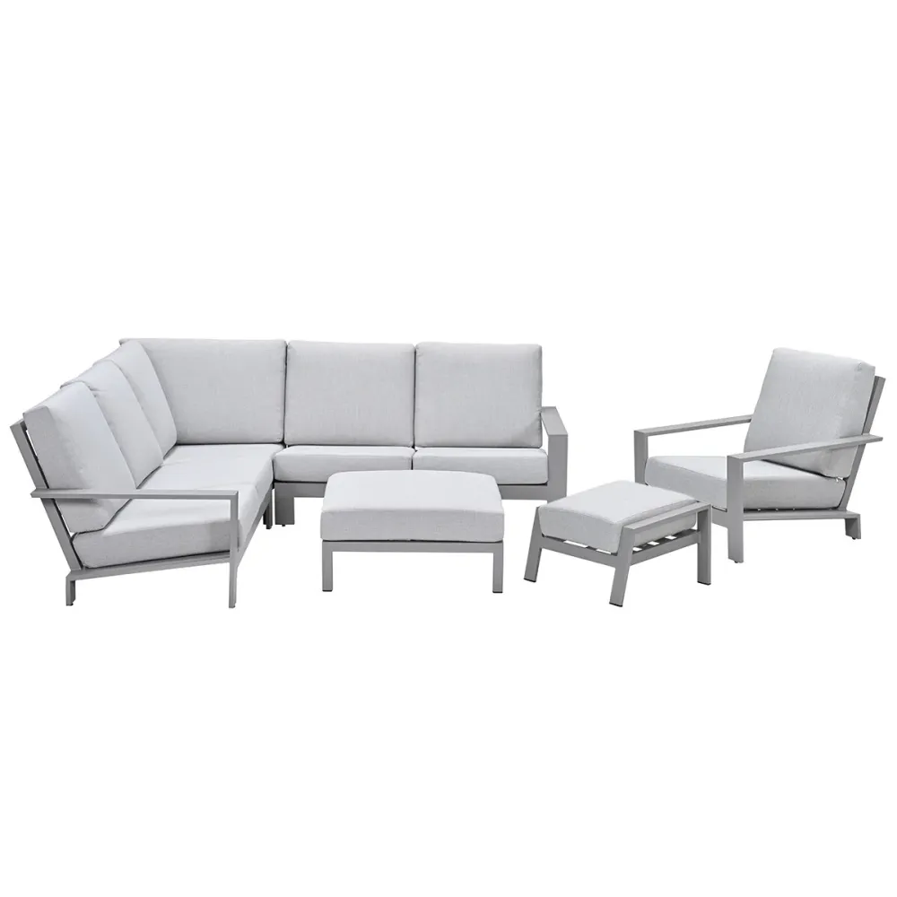Garden Impressionshoek loungeset Coba 6-delig - taupe