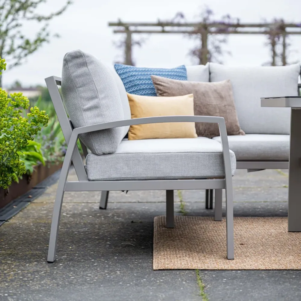 Garden Impressionslounge dining set Cameron 3-delig rechts - valley sand