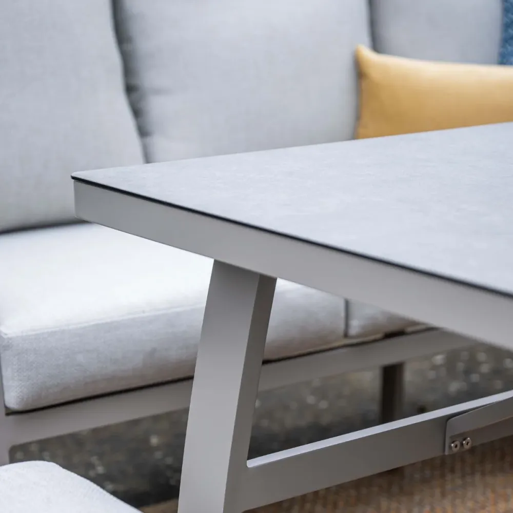 Garden Impressionslounge dining set Cameron 3-delig rechts - valley sand