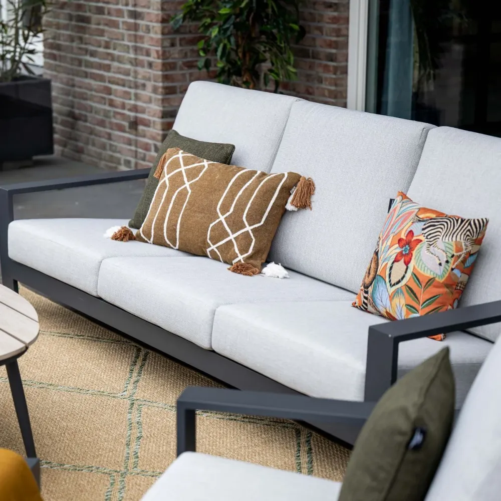 Garden Impressionsloungeset Coba 4-delig - verstelbare stoelen - valley sand