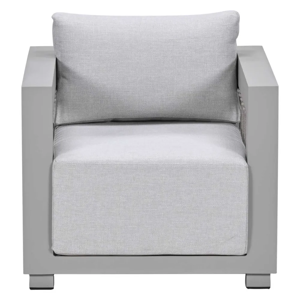 Houston aluminium lounge tuinstoel - taupe - valley sand Garden Impressions