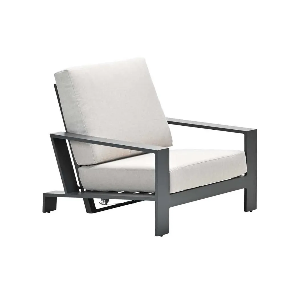 Lincoln verstelbare fauteuil - carbon black - desert sand Garden Impressions