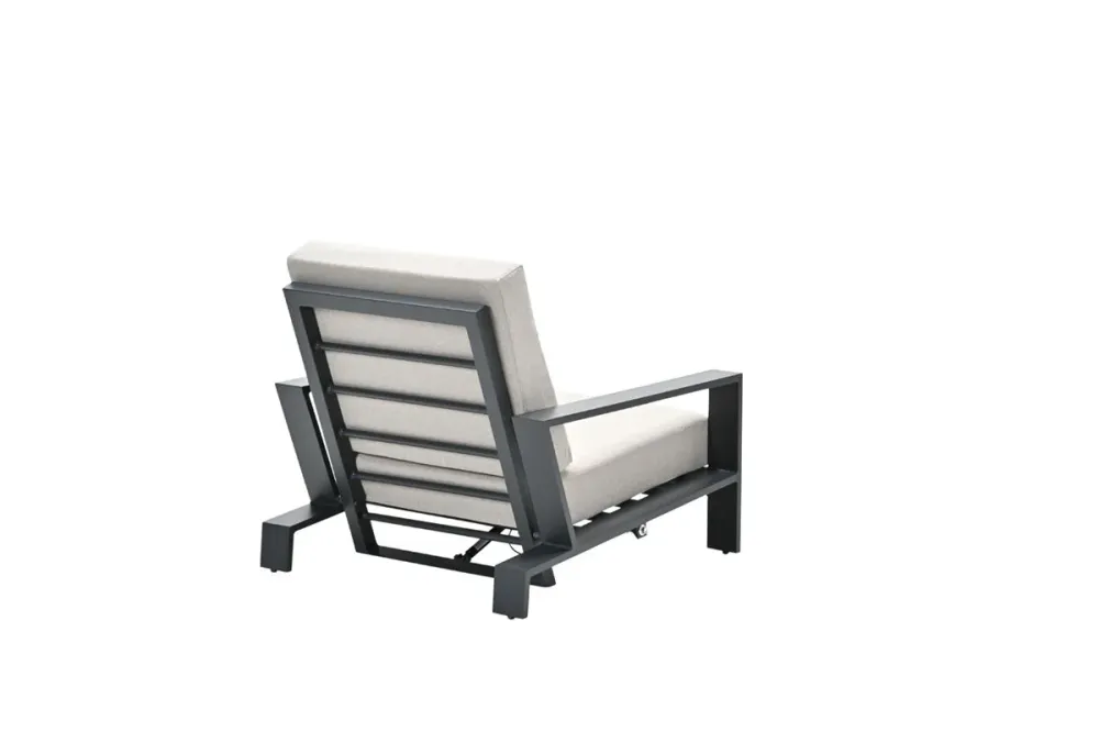 Lincoln verstelbare fauteuil - carbon black - desert sand Garden Impressions