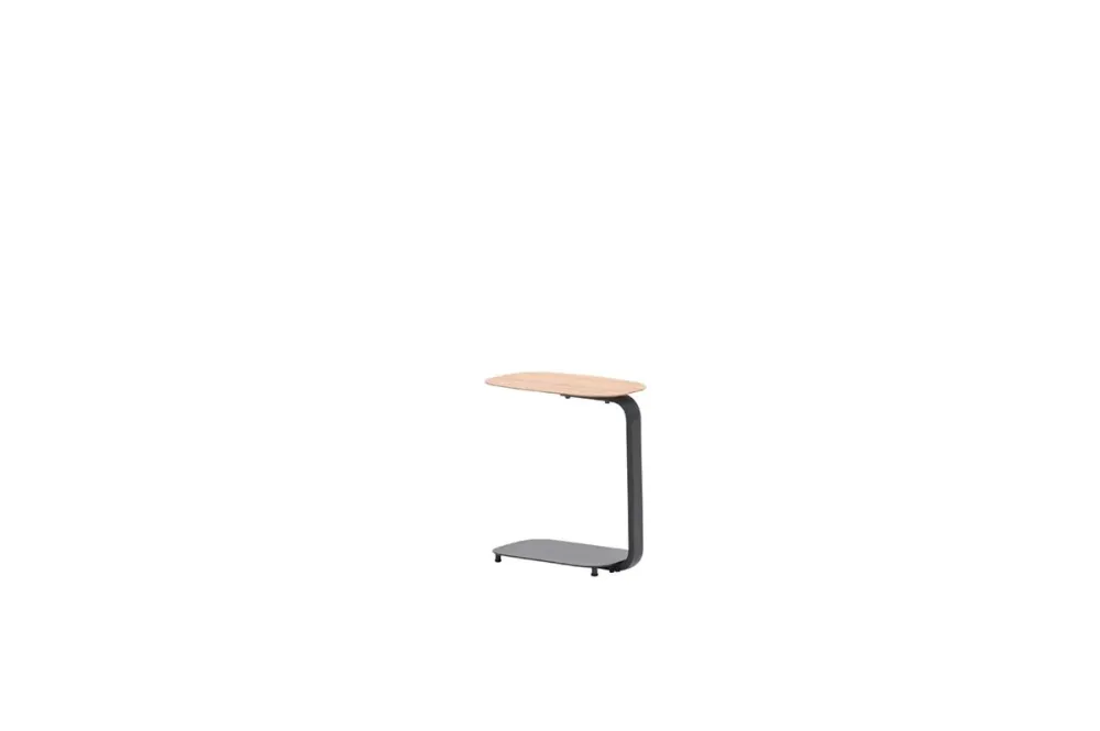 Lucca laptop tafel - 45x30xH51cm - carbon black - teaklook Garden Impressions