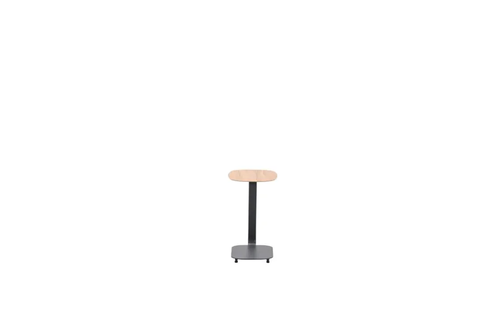 Lucca laptop tafel - 45x30xH51cm - carbon black - teaklook Garden Impressions