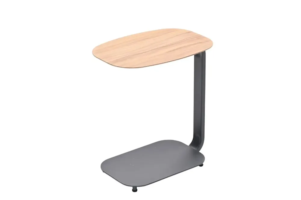 Lucca laptop tafel - 45x30xH51cm - carbon black - teaklook Garden Impressions