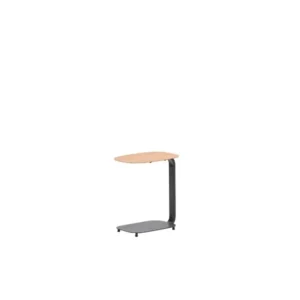 Lucca laptop tafel - 45x30xH51cm - carbon black - light teaklook Garden Impressions