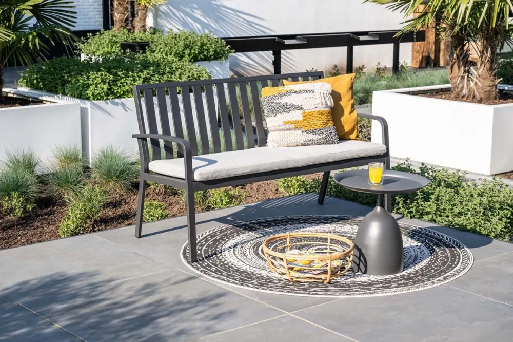 Mioala bijzettafel - diameter 50xH48 cm - carbon black Garden Impressions