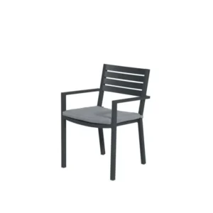 Oklahoma dining fauteuil - carbon black - mid grey Garden Impressions